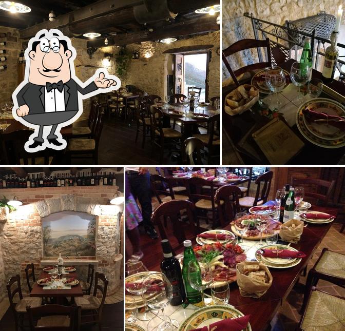 Gli interni di Ristorante La Taverna del Castello Hostaria Fiuggi