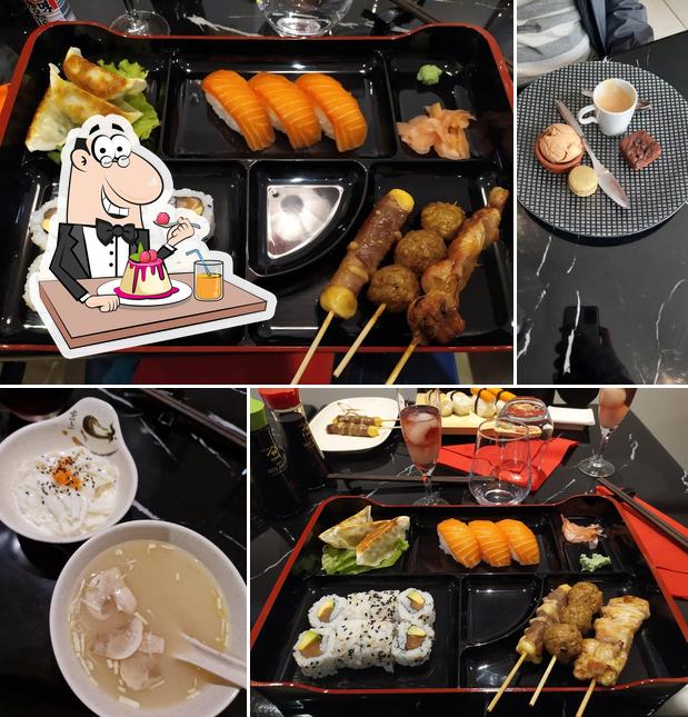 Miya sushi offre une sélection de plats sucrés