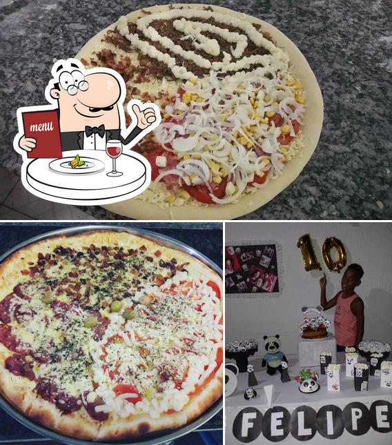 Comida em Pizzaria garoto senna