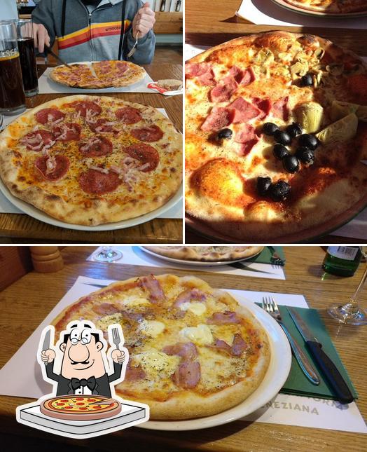 Essayez des pizzas à Pizzeria Veneziana
