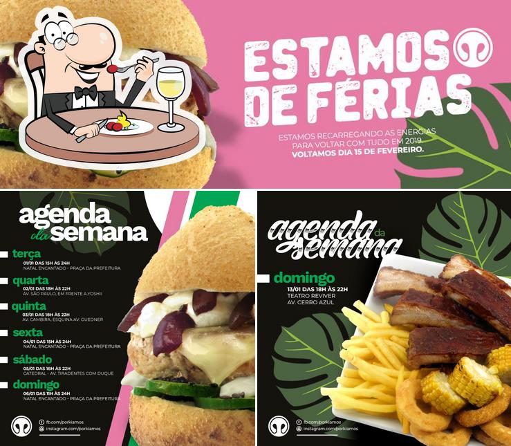 Comida em Porkiamos Food Truck