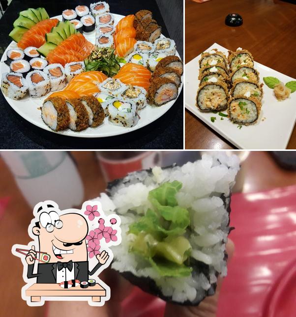 Escolha diversas opções de sushi