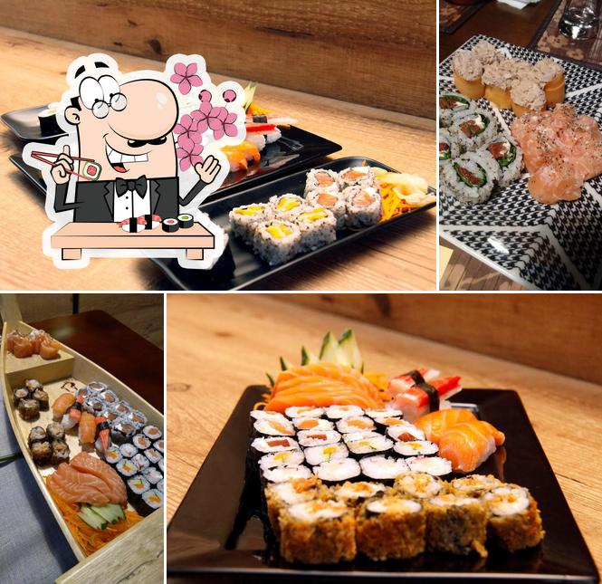 Experimente diversas opções de sushi