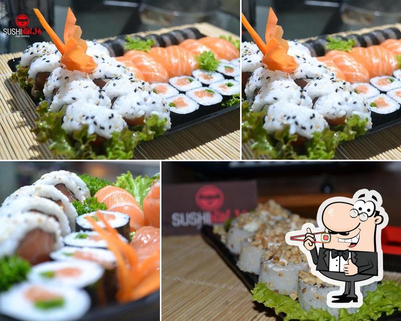 Peça diferentes opções de sushi