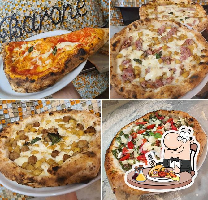 Scegli una pizza a pizzeria osteria barone