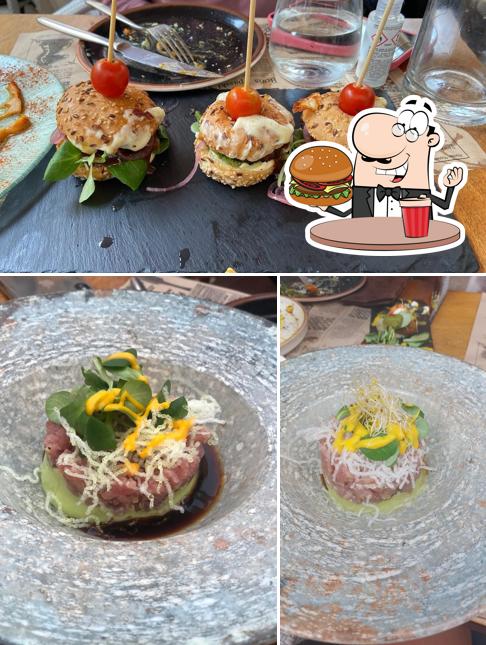 Try out a burger at Bazaar Tapas Restaurante & Bar