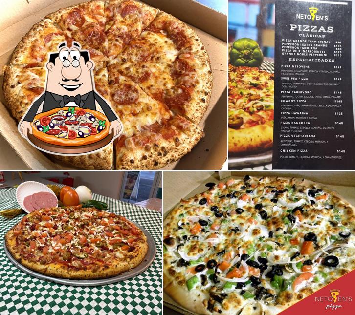 Disfruta de sus diferentes formatos de pizza