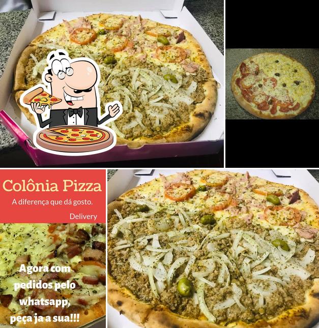 Consiga diferentes variedades de pizza