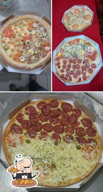 Experimente pizza no Frangão e Pizzaria du Binho