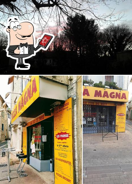 L'extérieur de Pizza Magna