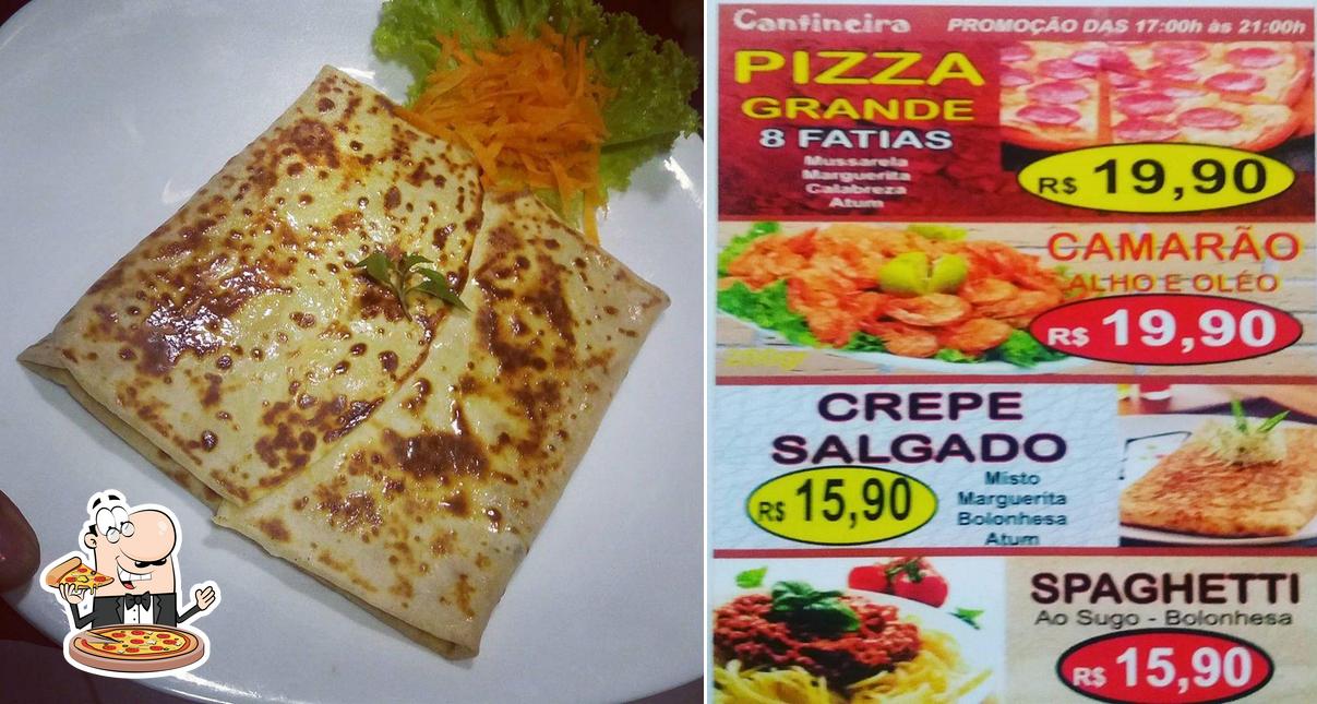 Experimente pizza no Cantineira Ultima Sessão