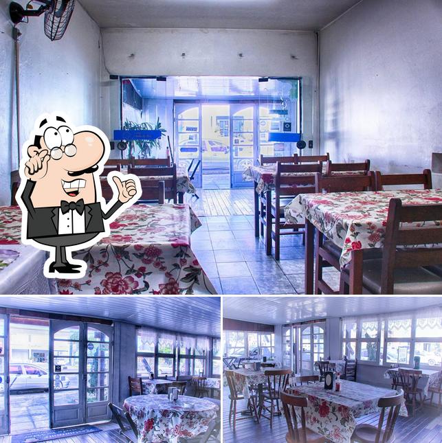 O interior do Pizzaria Fornalha