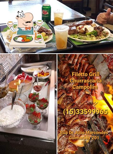 Comida em Filetto Grill Churrascaria