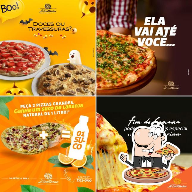 Peça pizza no La Trattoriaa