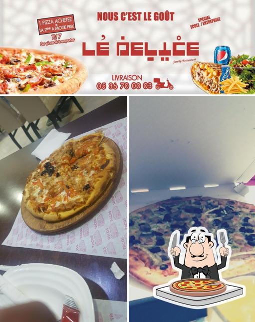 Essayez des pizzas à Restaurant Le Délice