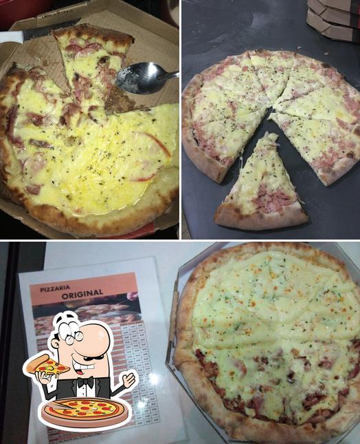 Consiga pizza no Pizzaria Original