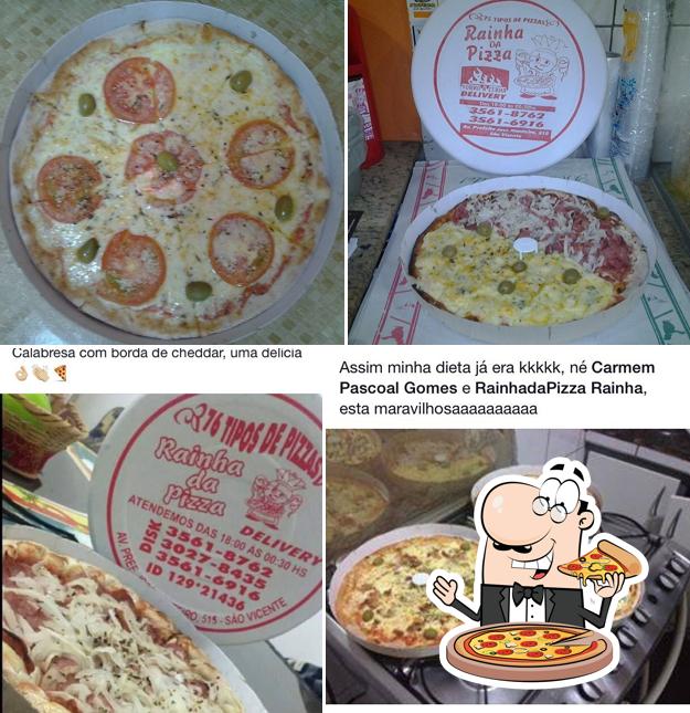 Experimente pizza no Rainha Da Pizza