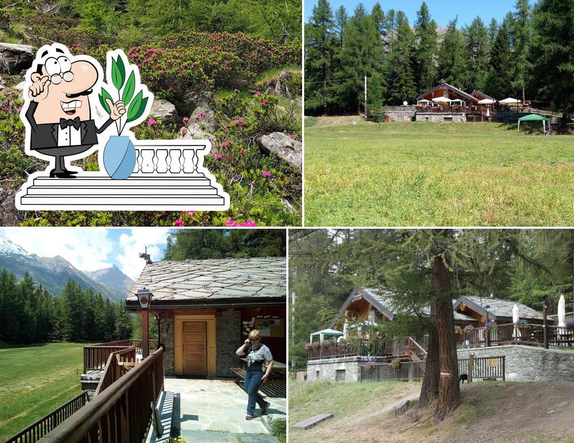 Goditi la vista dagli esterni di Baita Sylvenoire