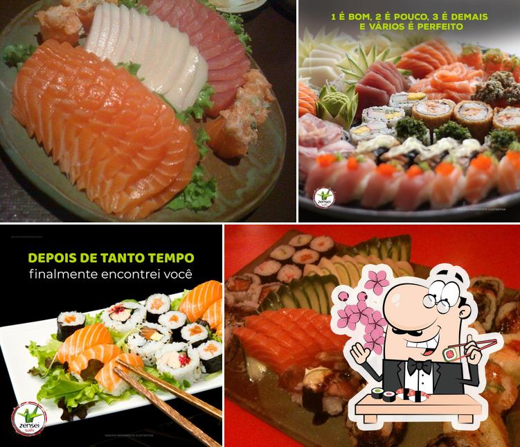 Peça diversas opções de sushi