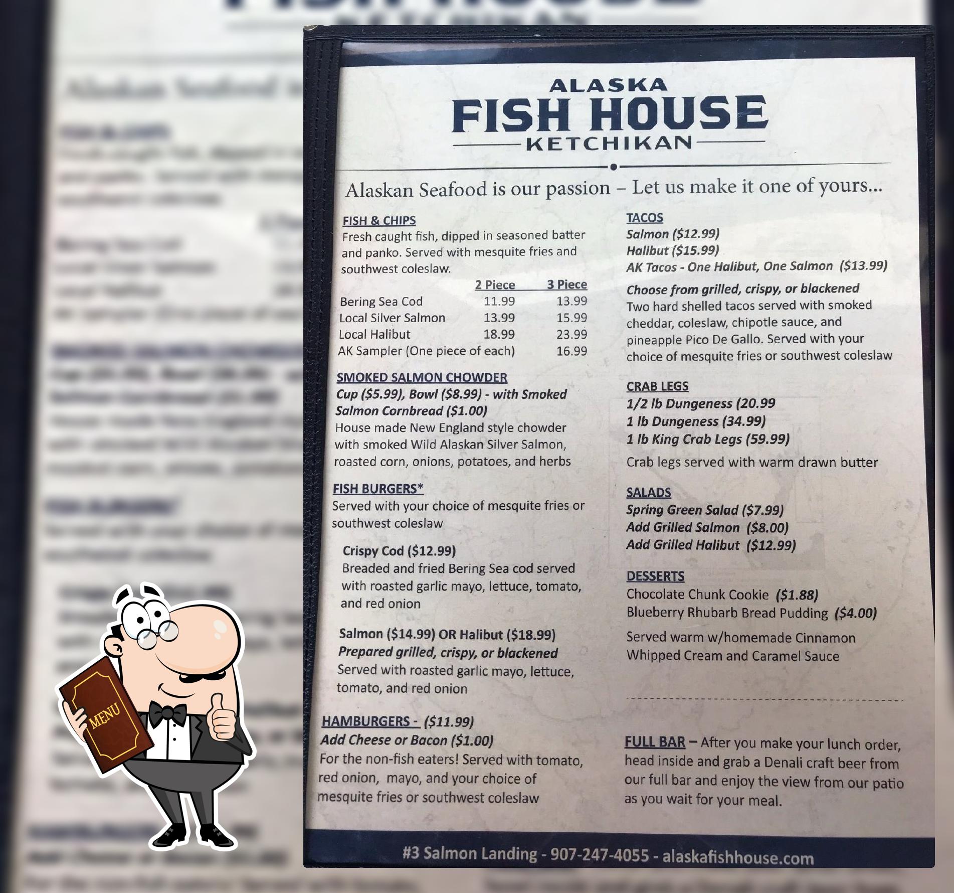 Alaska Fish House in Ketchikan Restaurant menu and reviews
