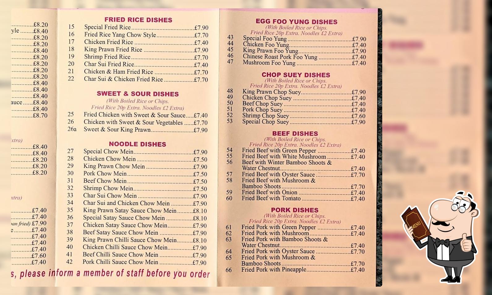 Honey Flower in Auchterarder Restaurant menu and reviews