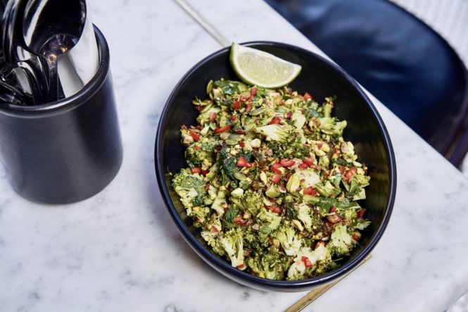 Chili broccoli salad