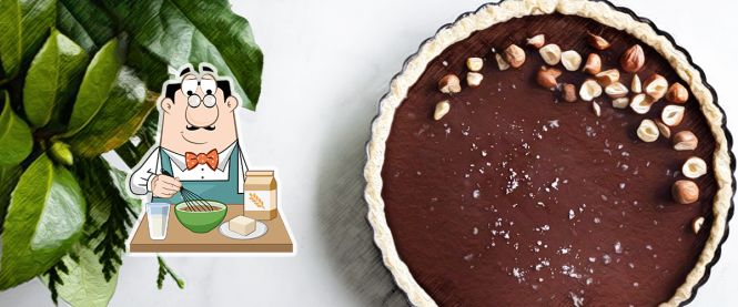 Salted chocolate ganash tart — rich and smooth!
