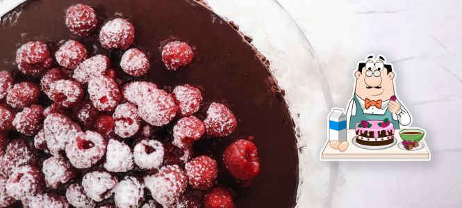 Indulge In Chocolate: Chocolate Torte with Raspberries