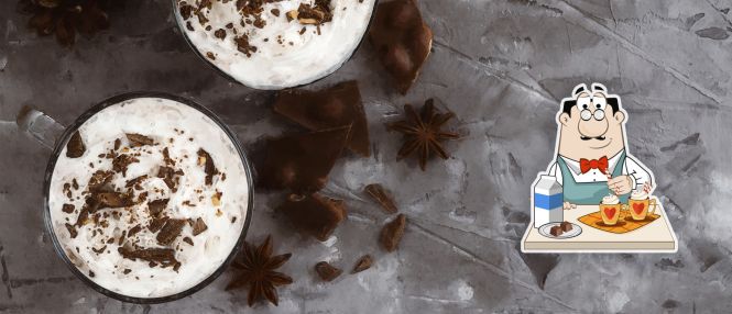 New York's famous vanilla hot chocolate, USA