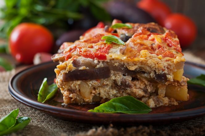 Indulge in Bulgarian culinary traditions with a generous serving of moussaka. Image by timolina on freepik.com