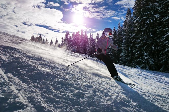 Skiing in Banff is a unique pleasure of its own. Photo by form PxHere