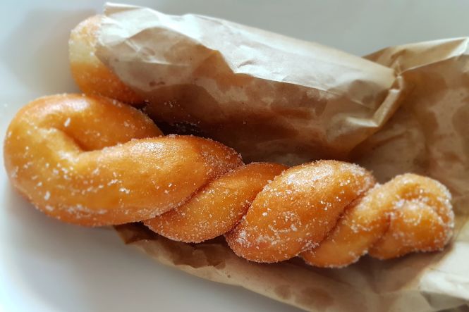 Twisted doughnut. Image by Obsidian Soul. License: CC0 1.0 DEED. Cropped from original