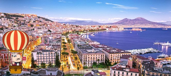 Comida típica nos restaurantes Bib Gourmand em Nápoles, Itália