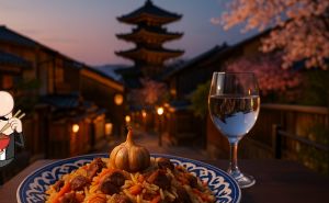 Traditional pilaf dishes across Asia and the Middle East