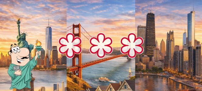 The global cities with the highest concentration of Michelin Stars: the USA