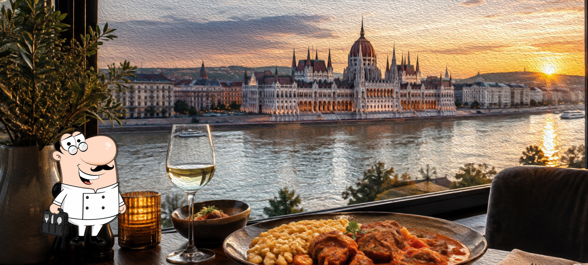 7 places to eat with Parliament views in Budapest, Hungary