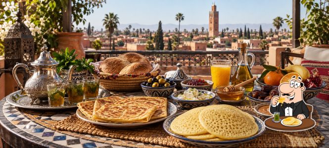 Moroccan breakfast classics in Marrakesh, from morning cafés to dinner spots