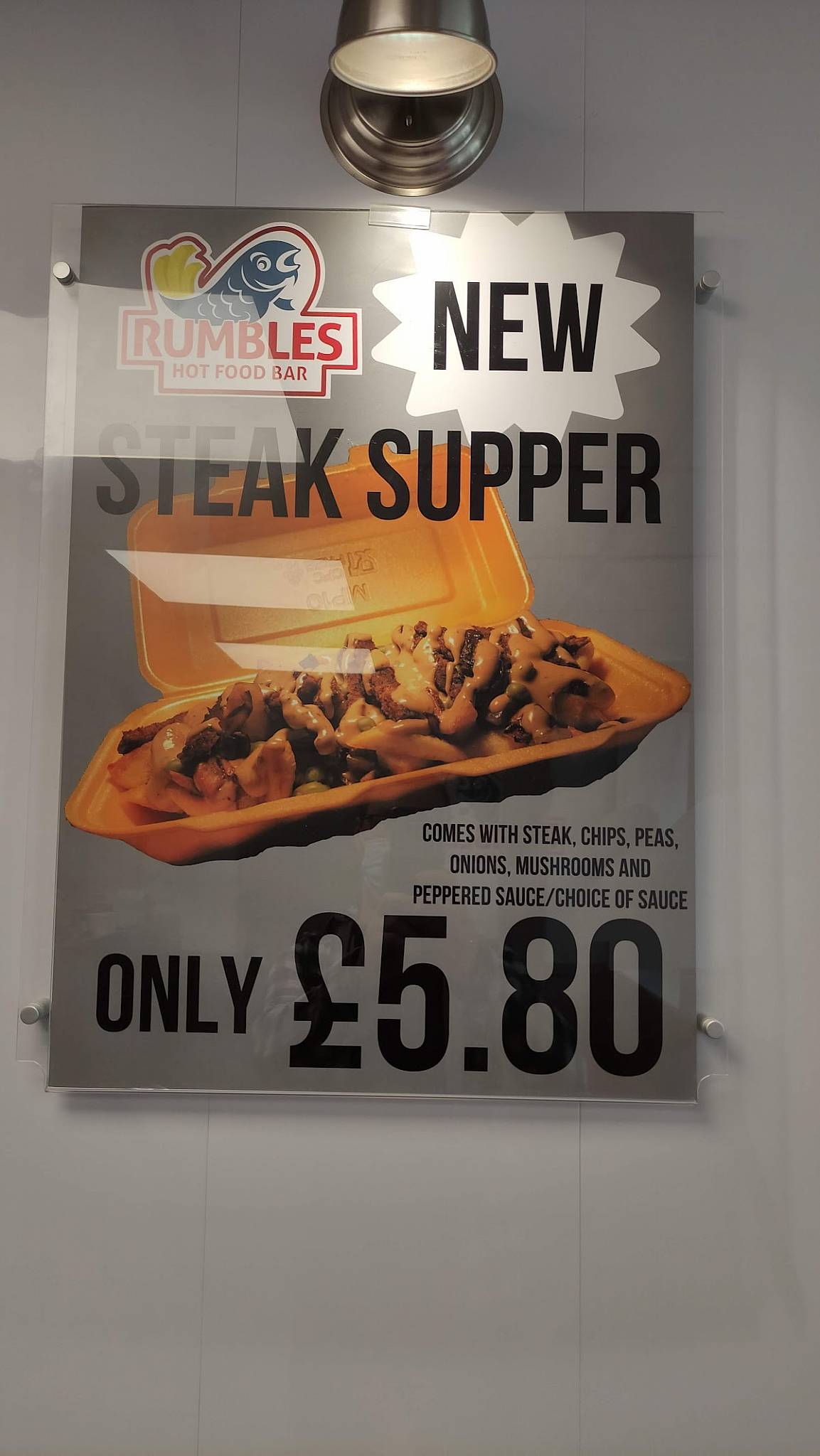 Menu at Rumbles Hot Food Bar, Tandragee