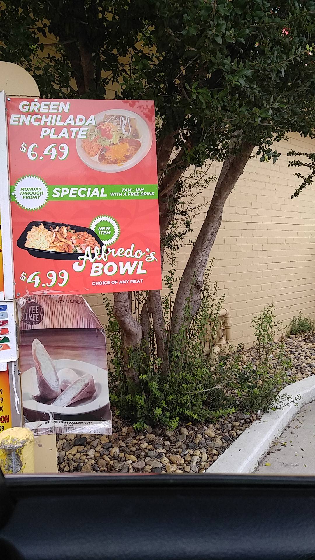 Menu at Alfredo's Méxican Food restaurant, Abilene, S 14th St