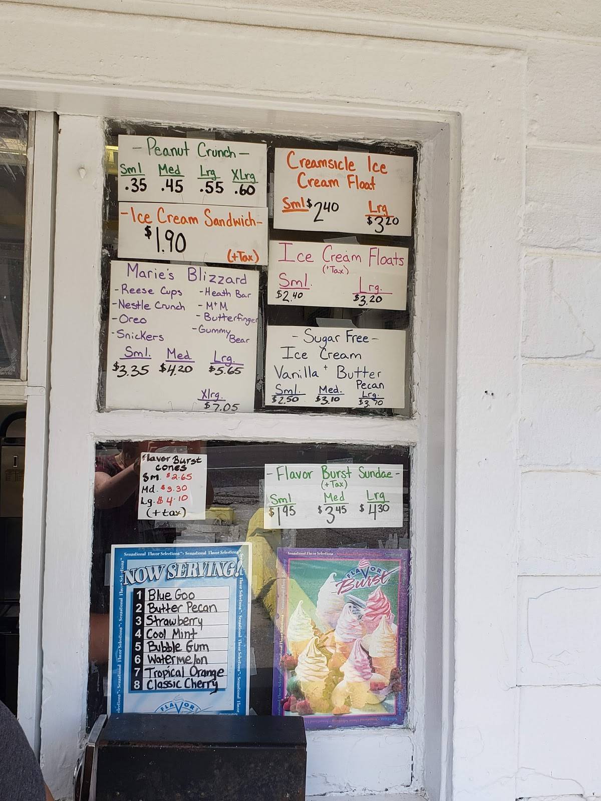 Menu at Hudock's Custard Stand fast food, Salem