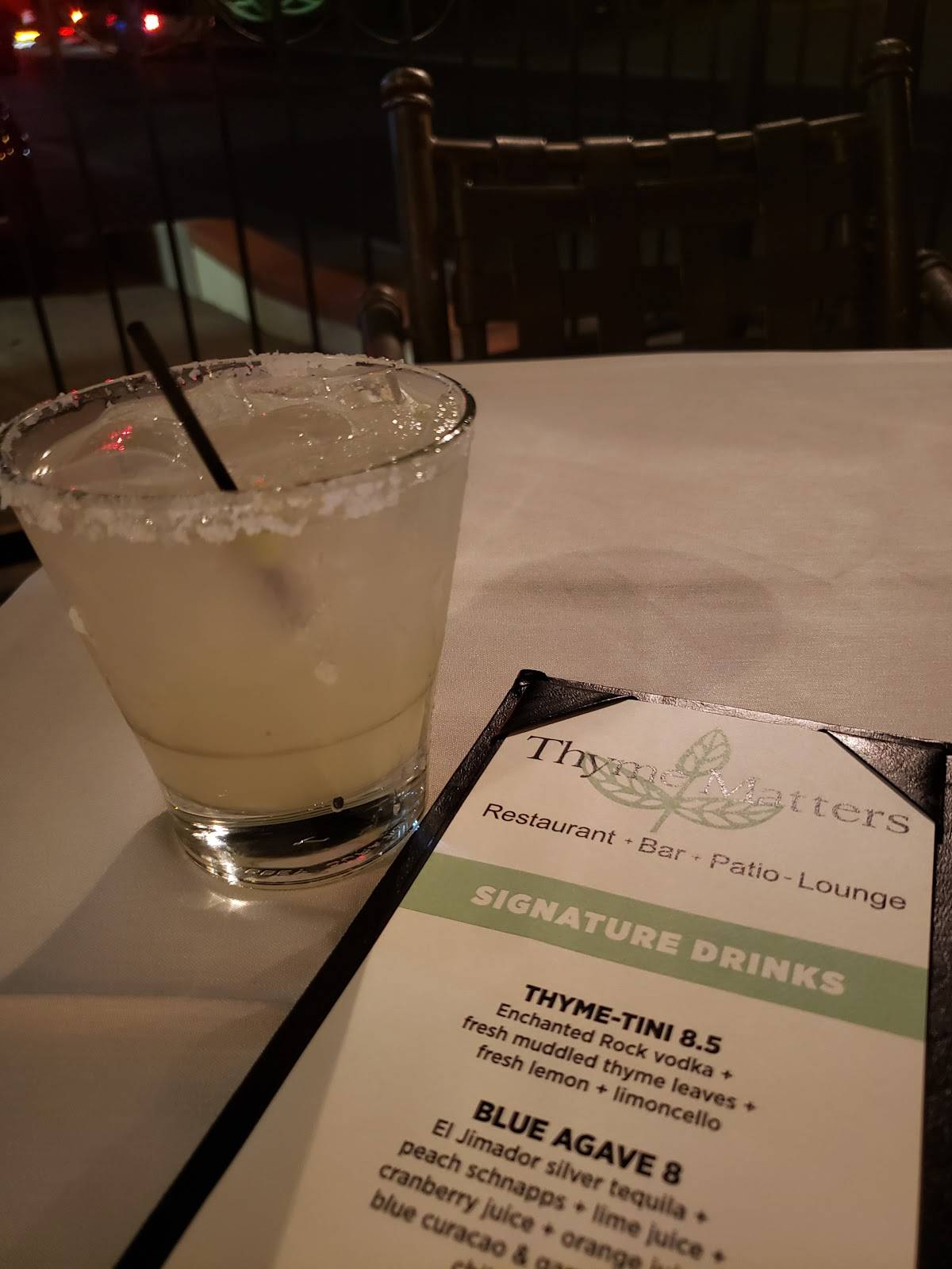 Menu at Thyme Restaurant, El Paso, N Mesa St 24