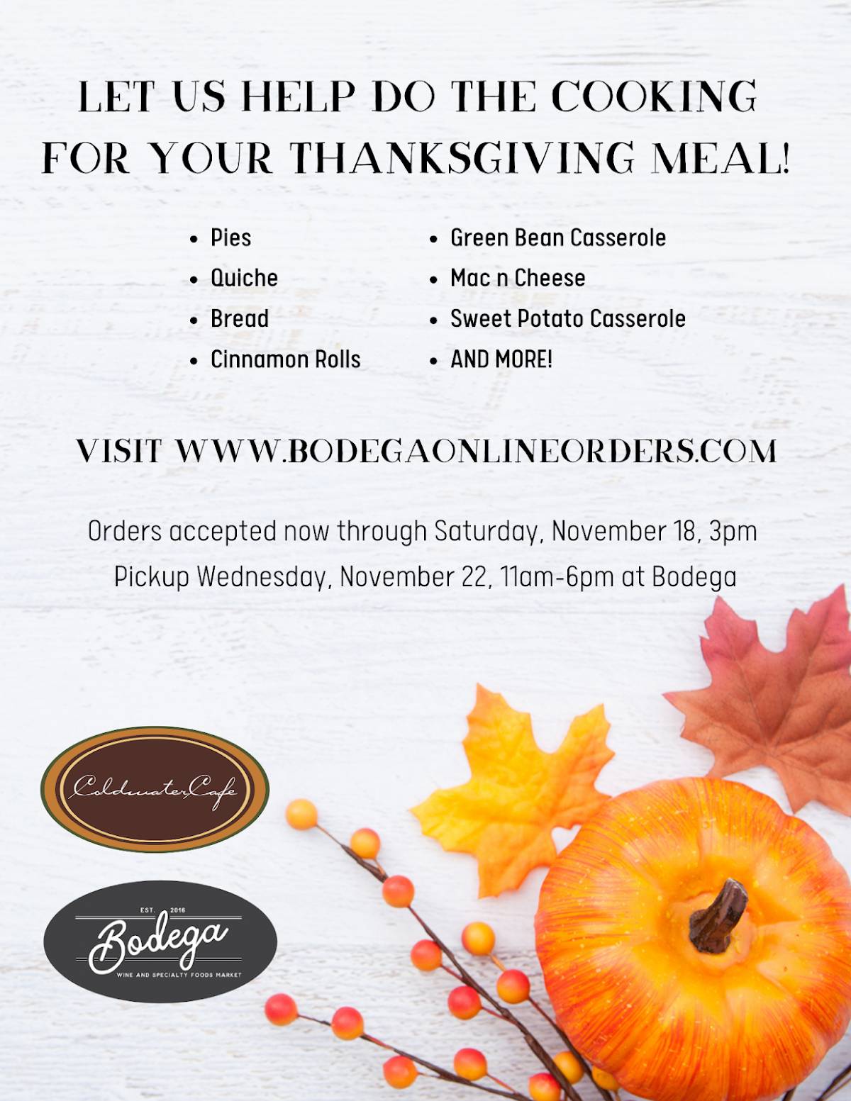 Menu at Coldwater Café restaurant, Tipp City