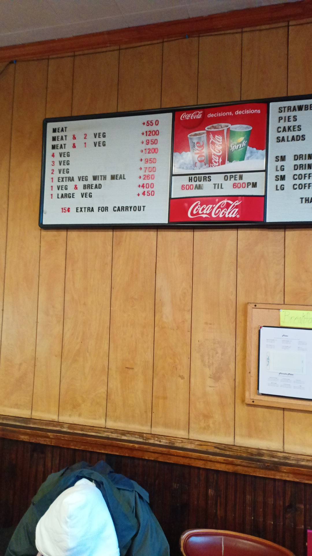 Menu at Fife’s Restaurant, Birmingham