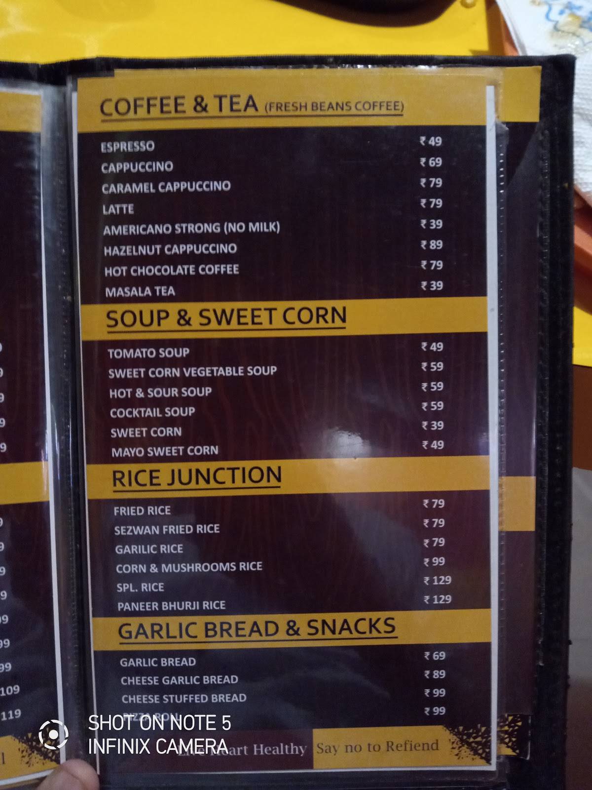 Menu at The Spicy Saga, Sri Ganganagar, 236