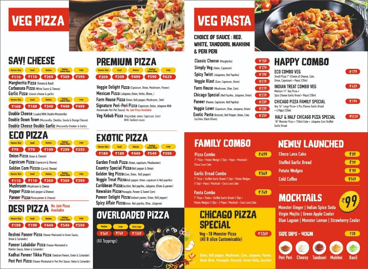 Menu At Chicago Pizza, Madhubani Best Pizza In Madhubani, Madhubani