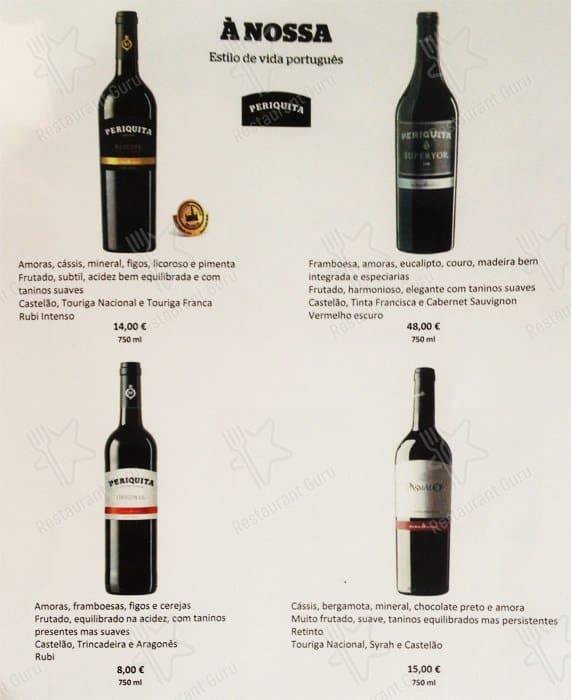Menu em Restaurante Sabores da Quinta, Quinta do Conde, Av. de