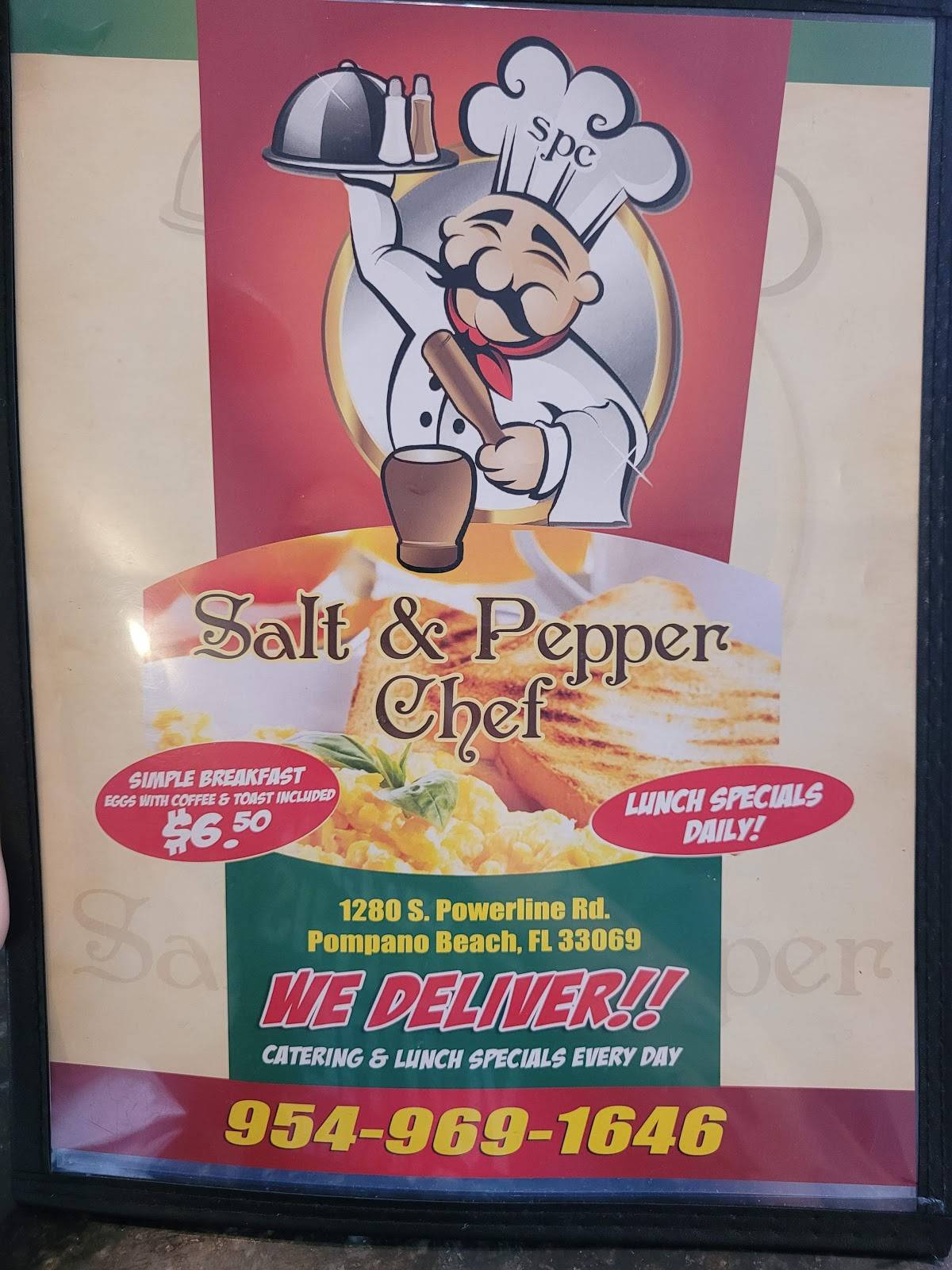Menu at Salt & Pepper Chef restaurant, Pompano Beach, Powerline Rd 11