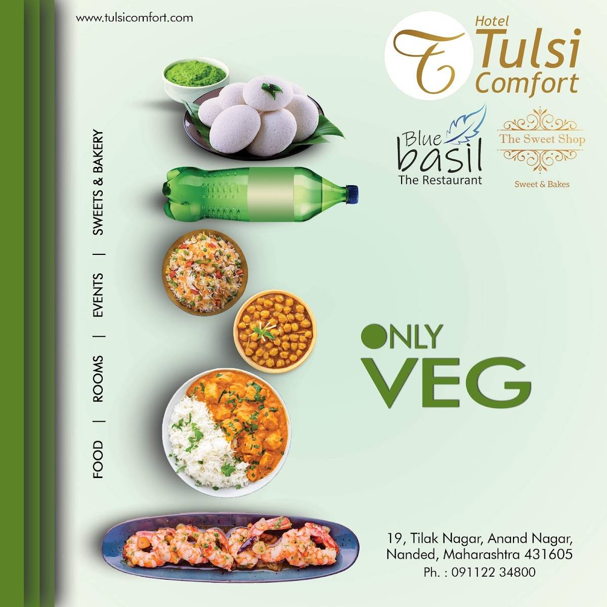 Menu at Blue Basil Restaurant by Eatos, NandedWaghala