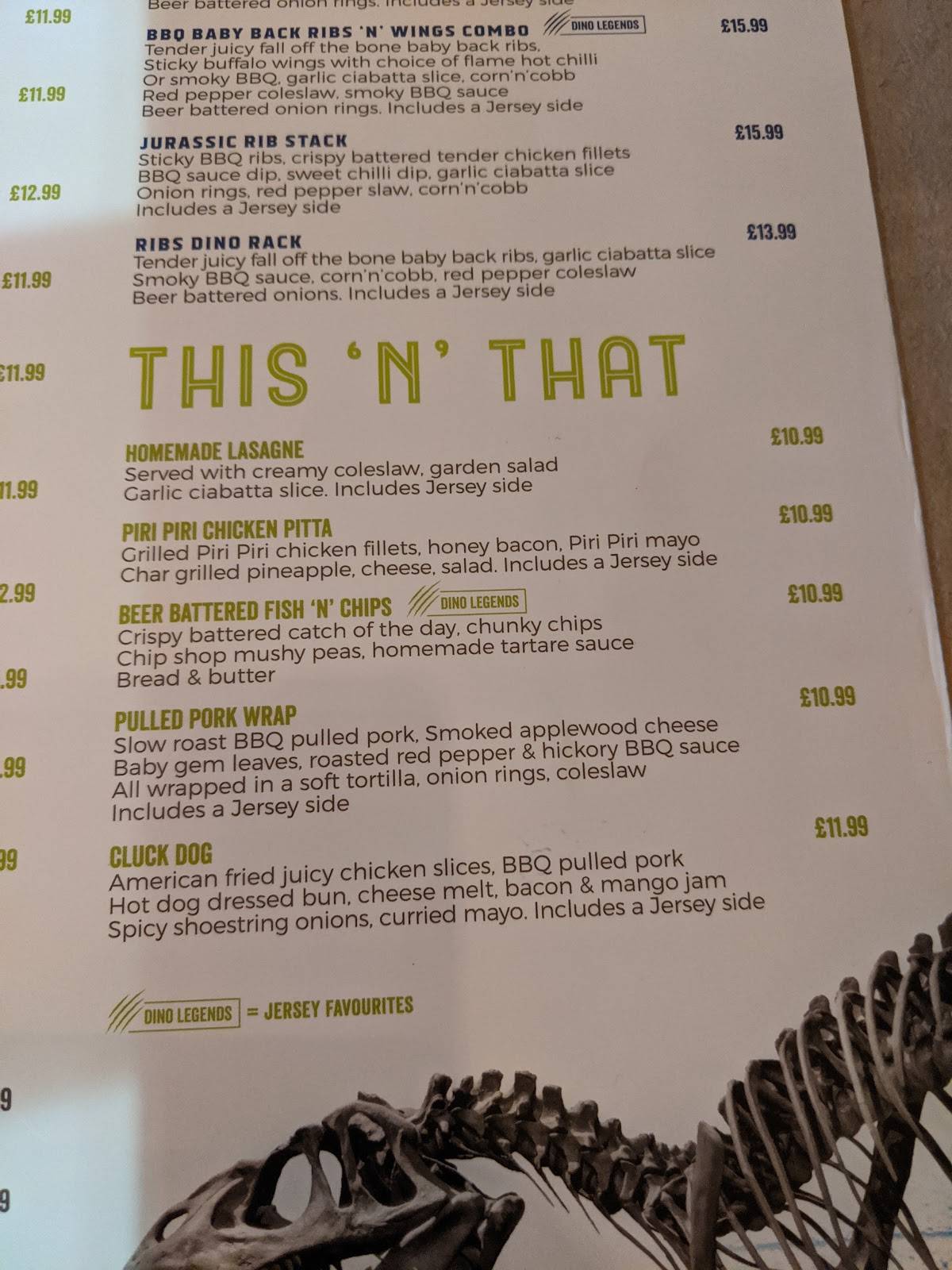 Menu at Jersey Street Grill restaurant, Lisburn