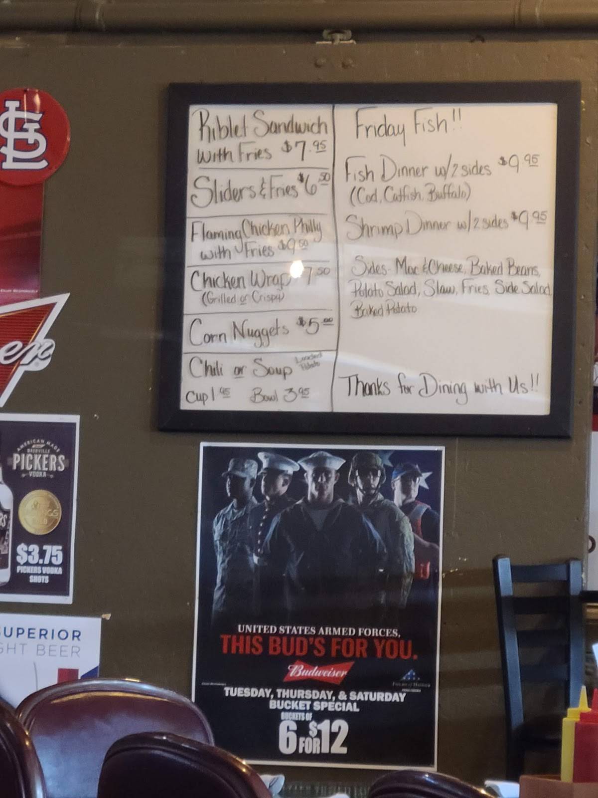 Menu at 16 Bar & Grill, Shipman